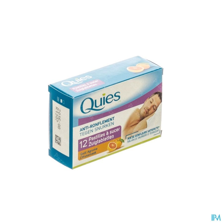 Quies A/snurk Citrus Nf Zuigpast 12