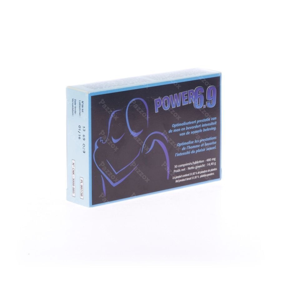 Power 6.9 Mannelijke Prestaties 30 Tabletten