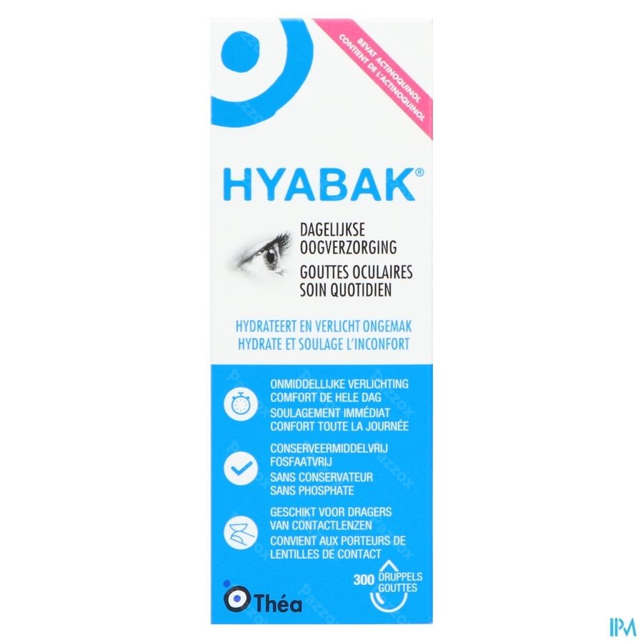 Hyabak 0,15% Oogdruppels Hyaluron 10ml