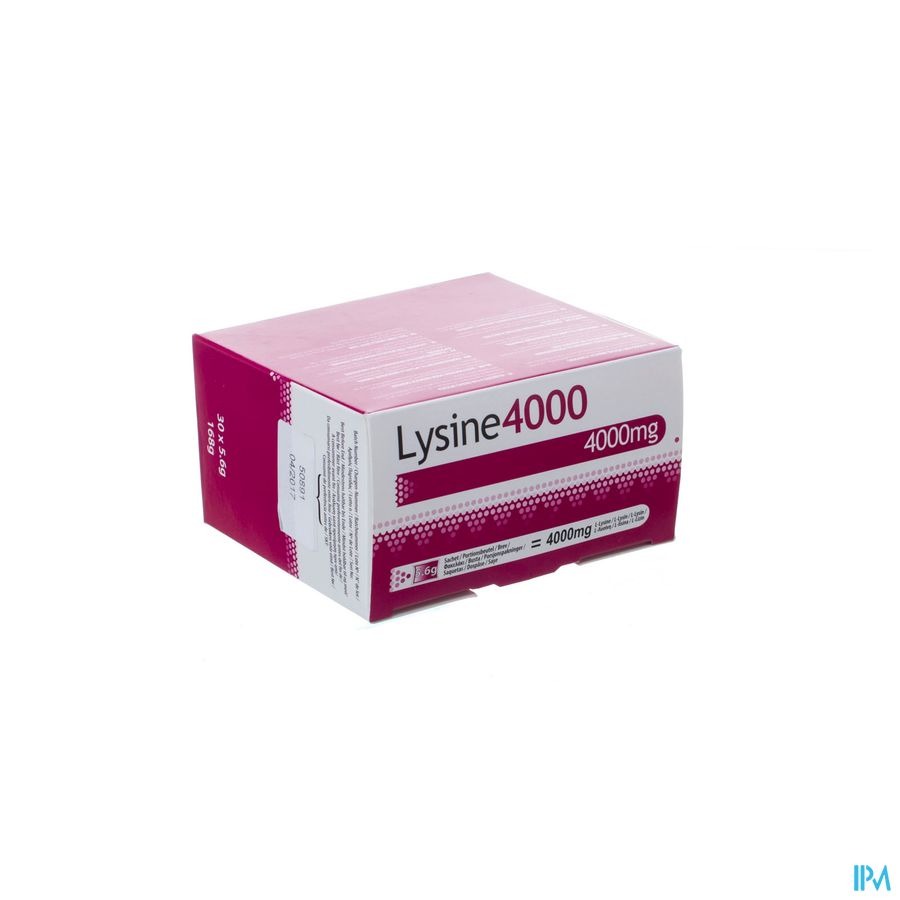 Lysine 4000 Pdr Zakje 30x5,6g