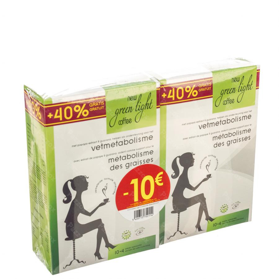 Green Light Coffee Zakjes 14 40% Gratis