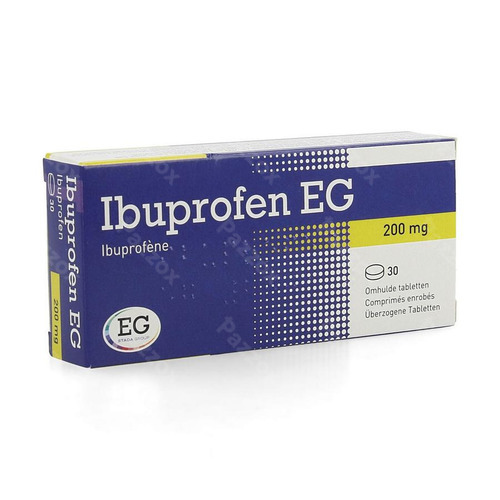 Ibuprofen Eg 200 Mg Omhulde Tabl  30 X 200 Mg