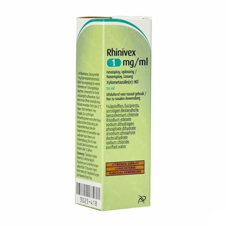 Rhinivex 1mg/ml Neusspray Opl 10ml