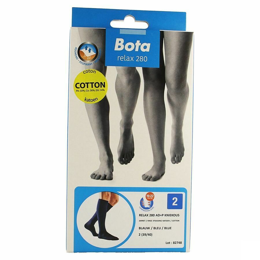 Bota Relax 280 Katoen Korte Kous Blue N2 afbeelding 1