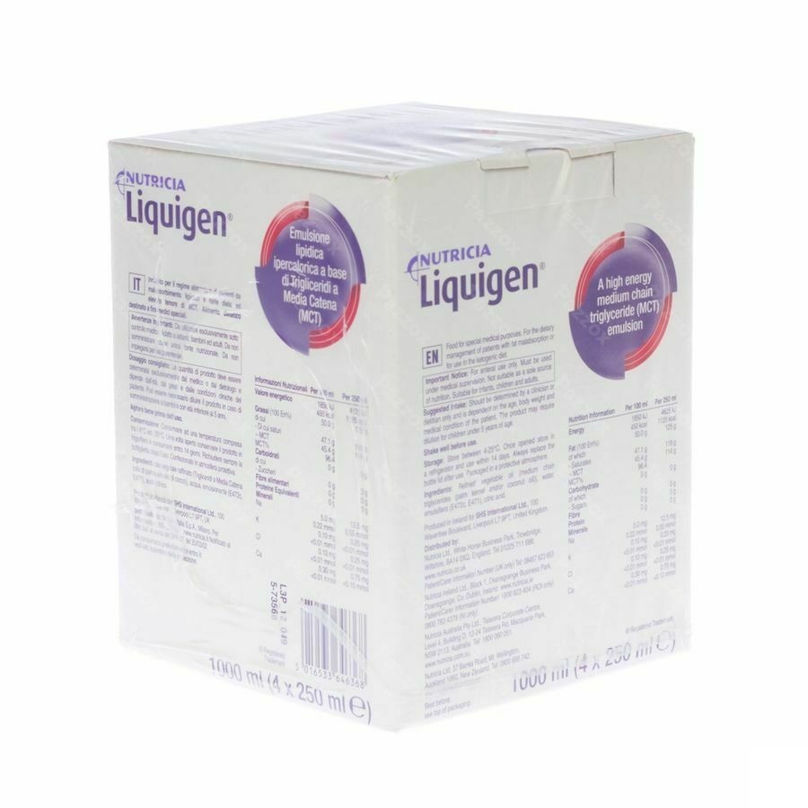 Liquigen Fl Plast 4x250ml Verv.1457191