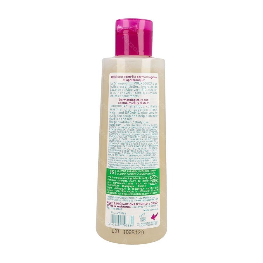Puressentiel Anti-luizen Poudoux Shampoo Bio 200ml