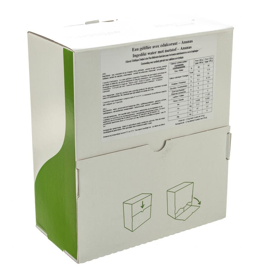 Gelwater Zoetstof Ananas 12x125ml