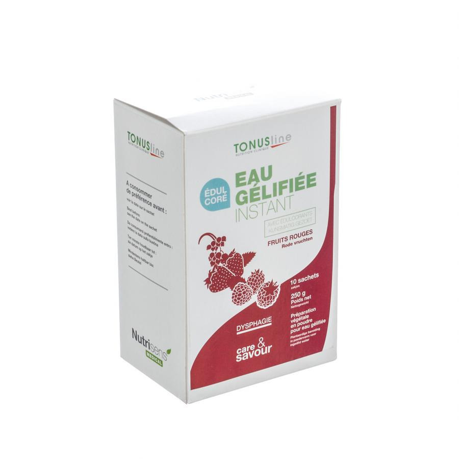 Gelwater Instant Zoetstof Rode Vruchten 10x25g