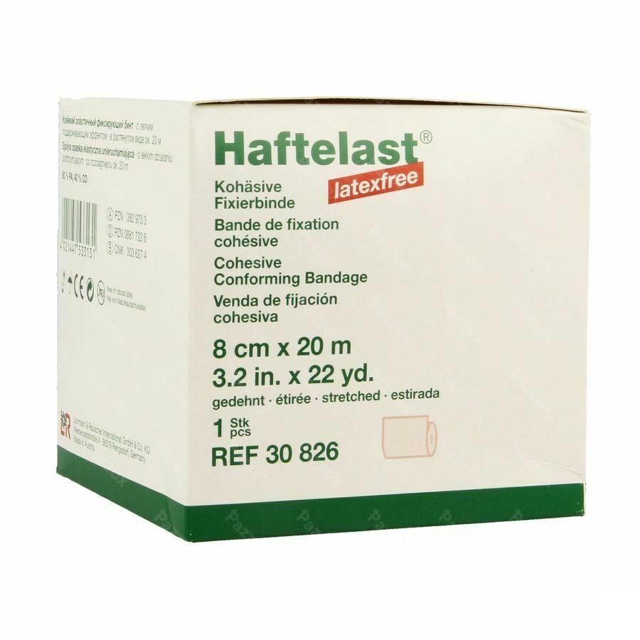 Haftelast Coh. Windel Latex Free 8cmx20m 30826
