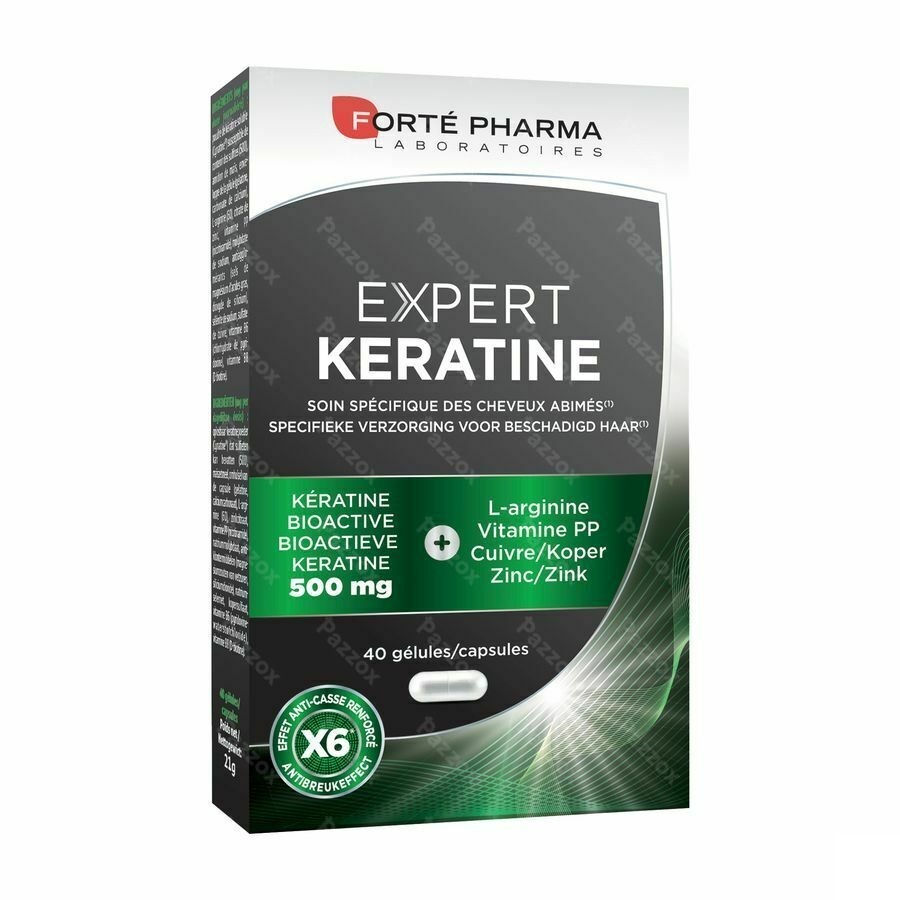 Forté Pharma Expert Keratine Voedingssupplement Beschadigd Haar 40 Capsules