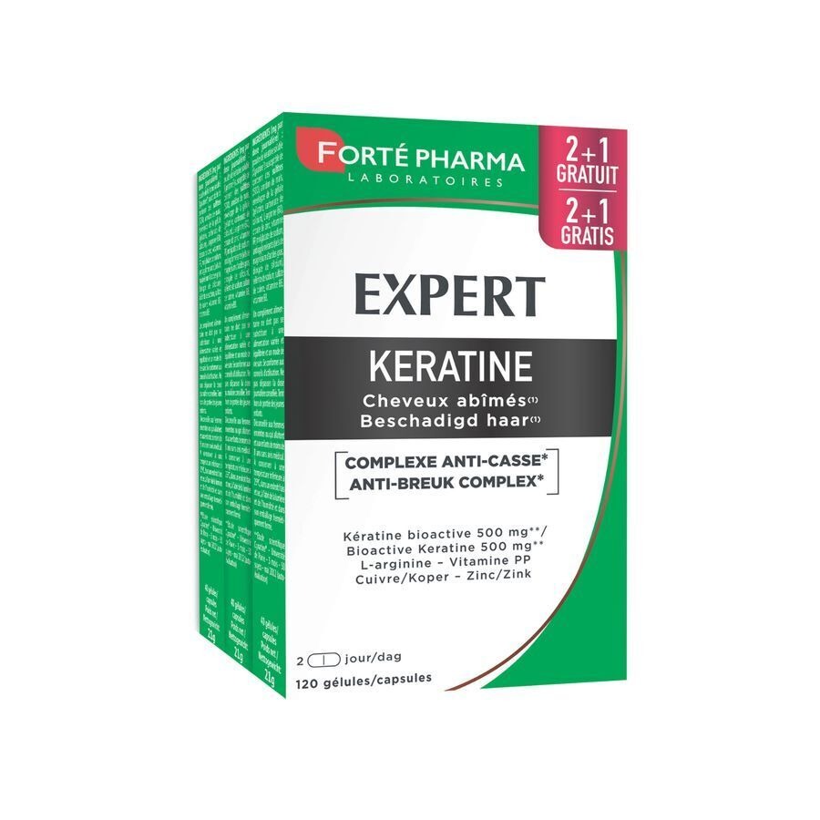 Forté Pharma Expert Keratine Voedingssupplement Beschadigd Haar 40 Capsules