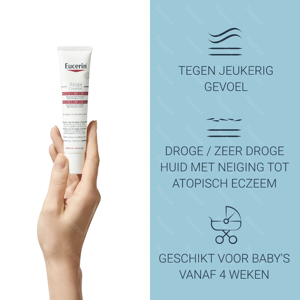 Eucerin Atopicontrol Intensief Kalmerende Crème Droge Huid met neiging tot Atopie 40ml