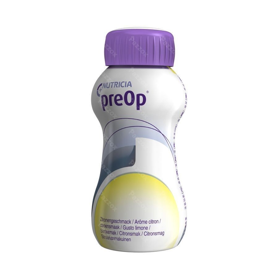 Preop Drankje Aroma Citroen Flessen 4x200ml 