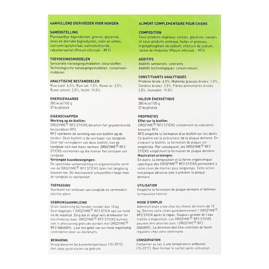 Orozyme Rf2 Smakelijke Stick Hond Small 28