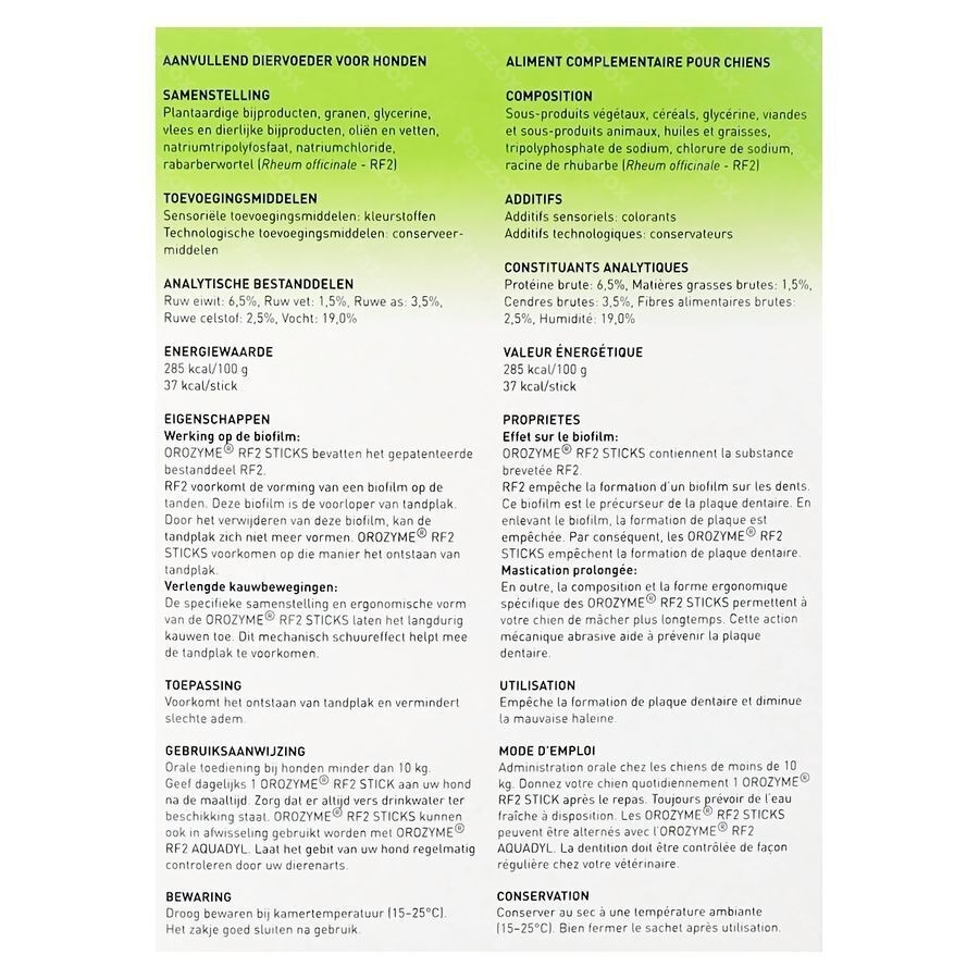 Orozyme Rf2 Smakelijke Stick Hond Small 28