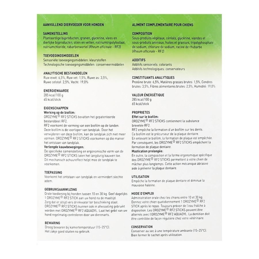 Orozyme Rf2 Smakelijke Stick Hond Medium 28