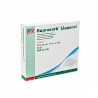 Suprasorb Liquacel Vezelverb Hydroact. 10x10cm 10