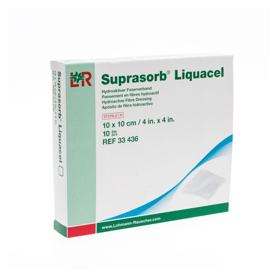 Suprasorb Liquacel Verband 10x10cm 10 33436-180021