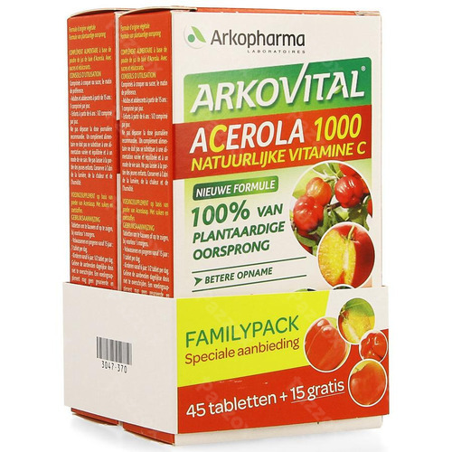Arkovital Acerola 1000 Familypack Kauwtabl 60
