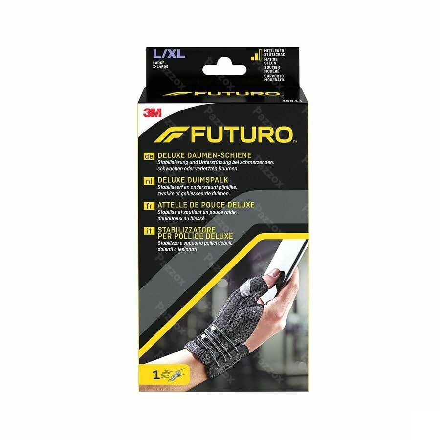 Futuro Deluxe Duimspalk 45844, Zwart Large/extra Large