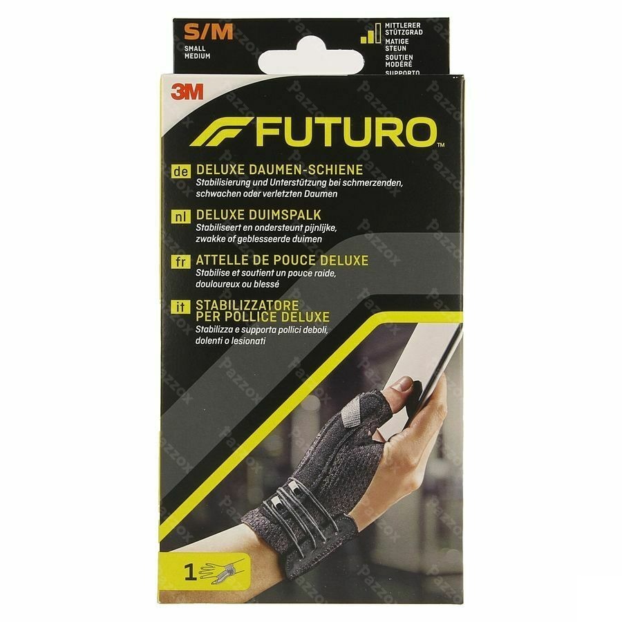 Futuro Deluxe Duimspalk 45843, Zwart Small/medium