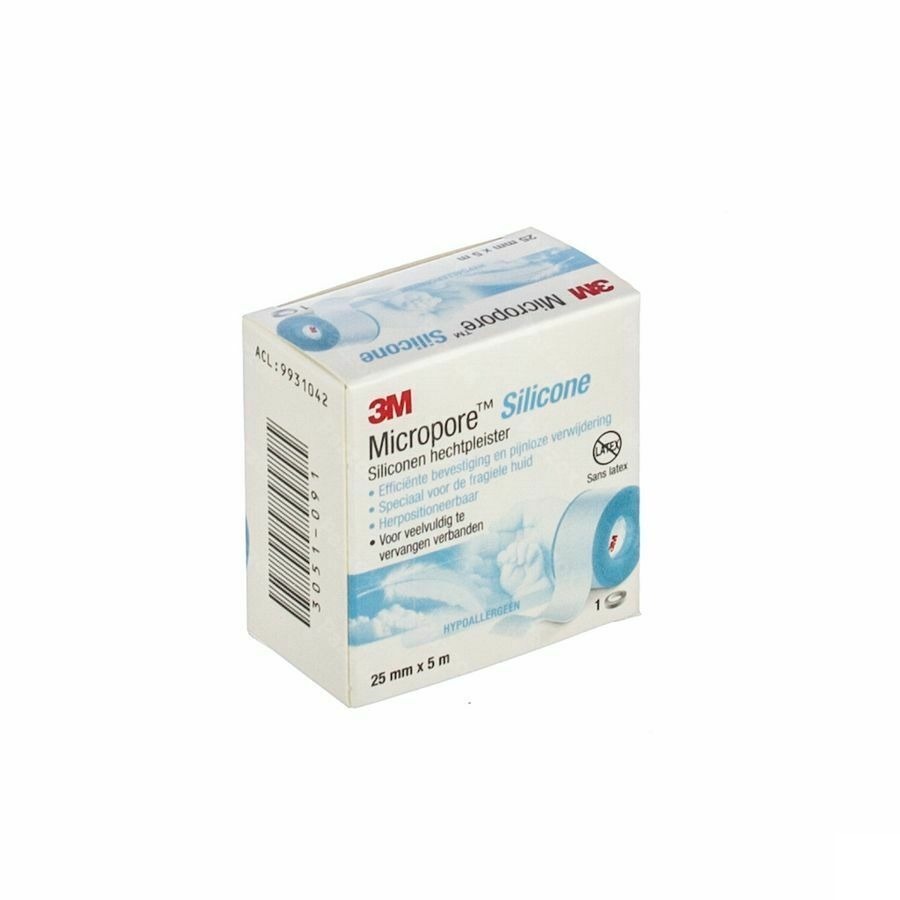 Micropore 3m Silicone Tape 25,0mmx5m 1 2775p-1