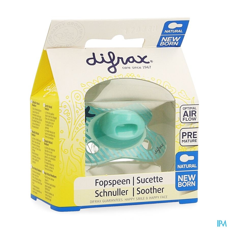 Difrax Fopspeen Natural Newborn Boy