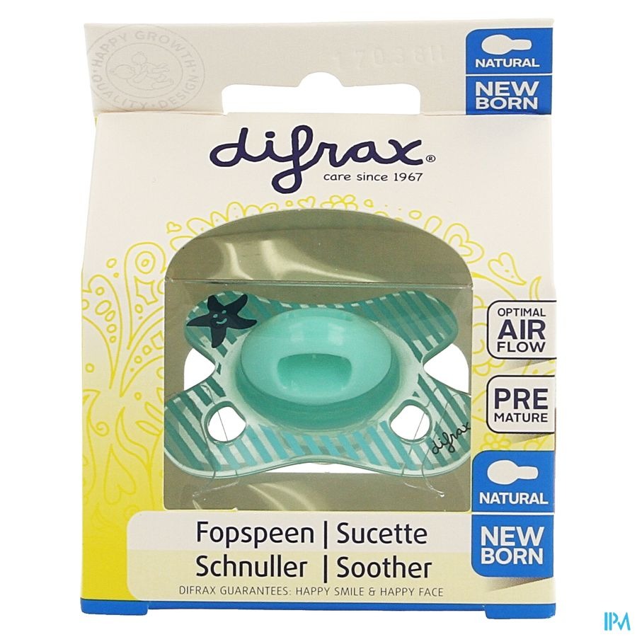 Difrax Fopspeen Natural Newborn Boy