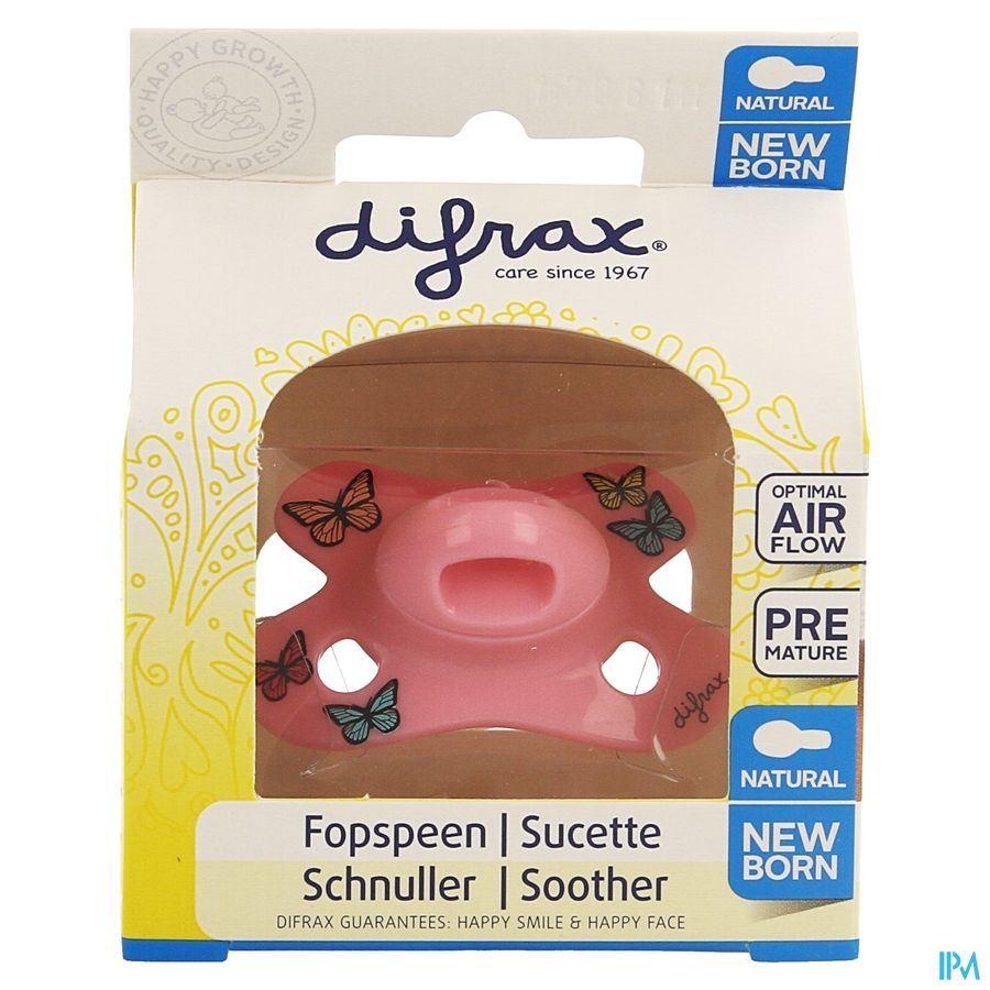 Difrax Fopspeen Natural Newborn Girl