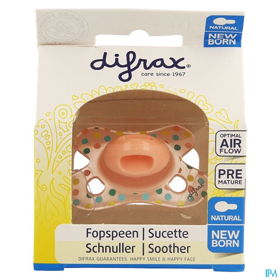 Difrax Fopspeen Natural Newborn Girl