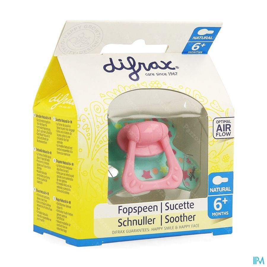 Difrax Fopspeen Natural 6m+ Girl