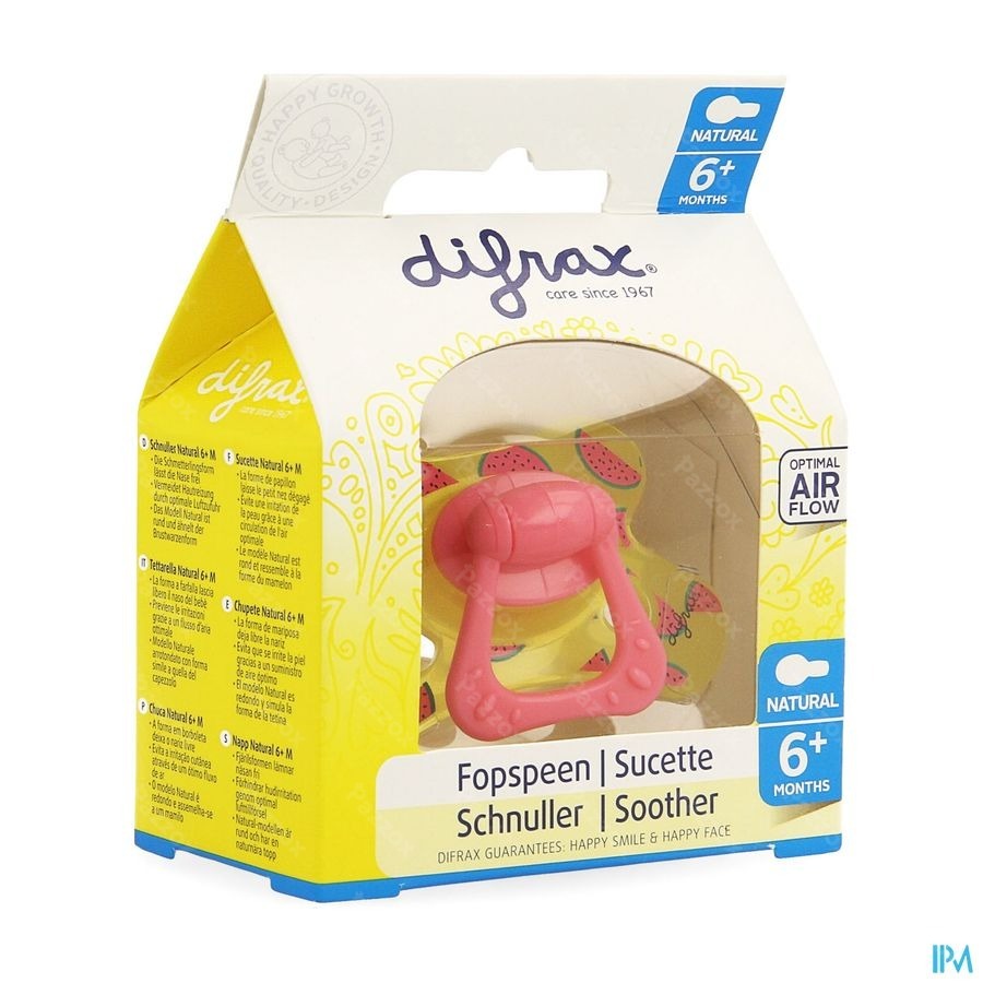 Difrax Fopspeen Natural 6m+ Girl