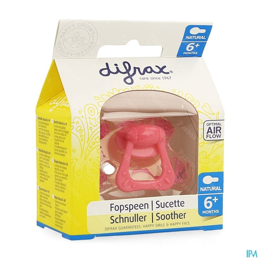 Difrax Fopspeen Natural 6m+ Girl