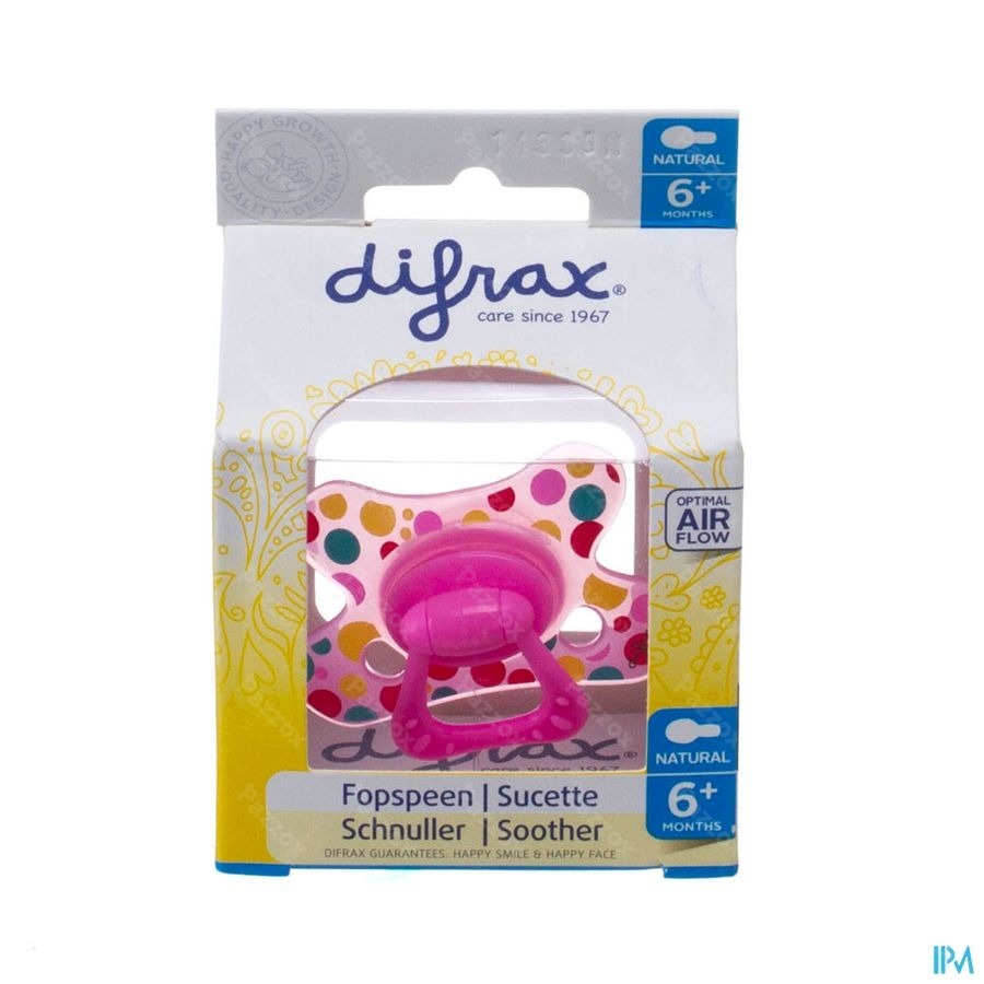 Difrax Fopspeen Natural 6m+ Girl