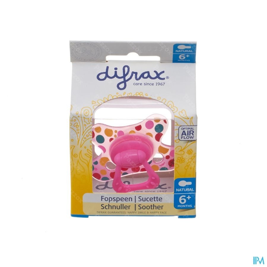 Difrax Fopspeen Natural 6m+ Girl