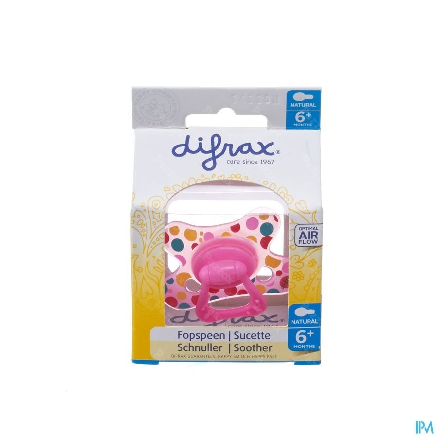 Difrax Fopspeen Natural 6m+ Girl