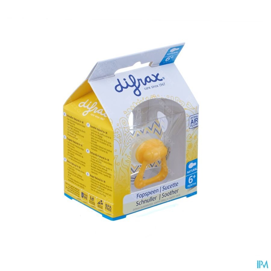 Difrax Fopspeen Natural 6m+ Girl