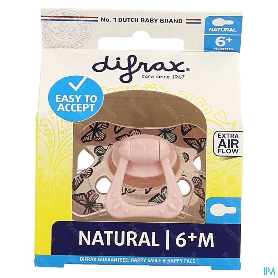 Difrax Fopspeen Natural 6m+ Girl