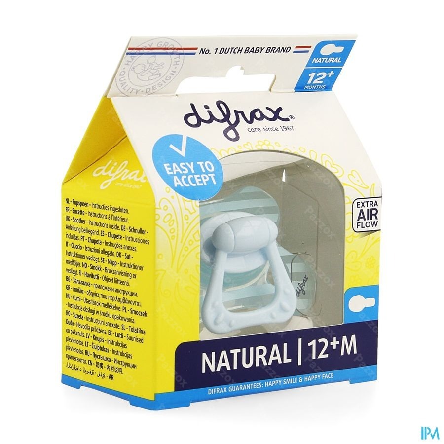 Difrax Fopspeen Natural 12m+