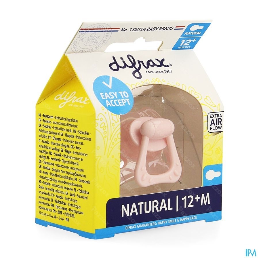 Difrax Fopspeen Natural 12m+