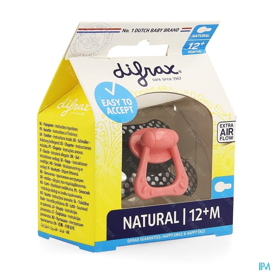 Difrax Fopspeen Natural 12m+