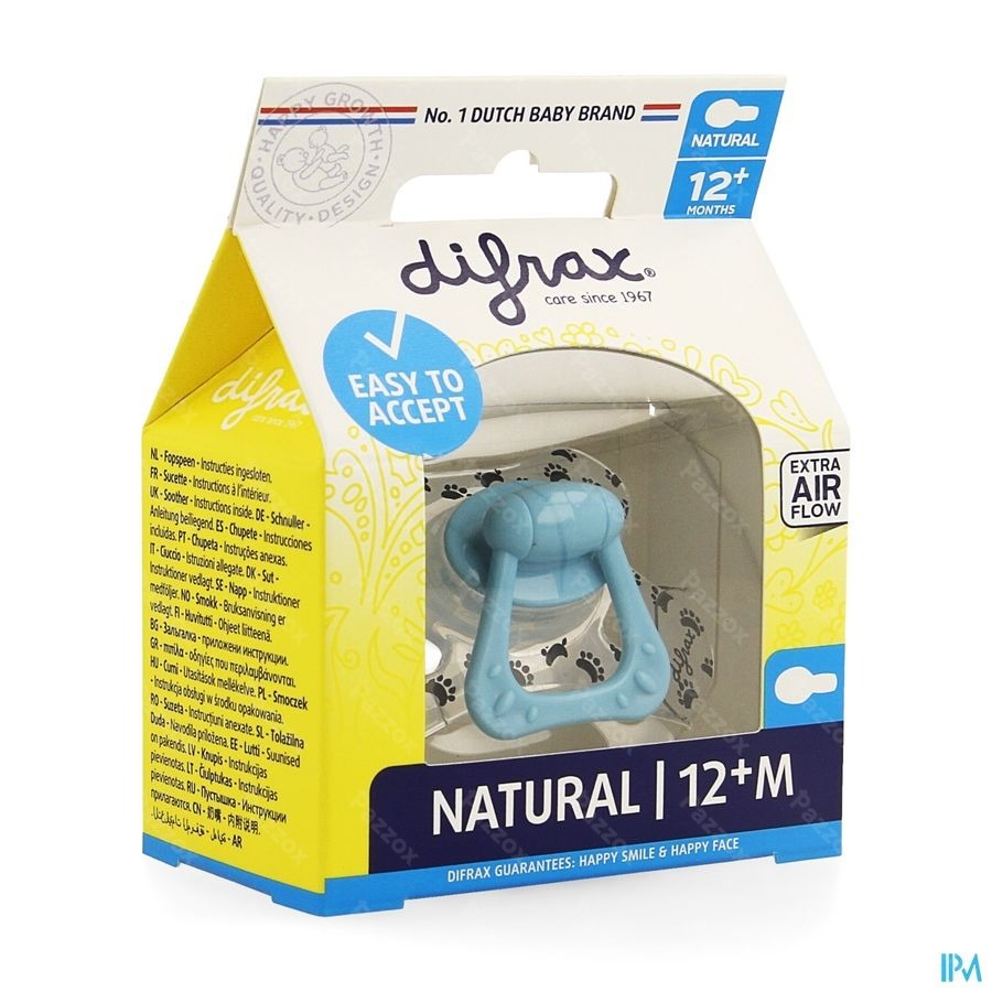 Difrax Fopspeen Natural 12m+