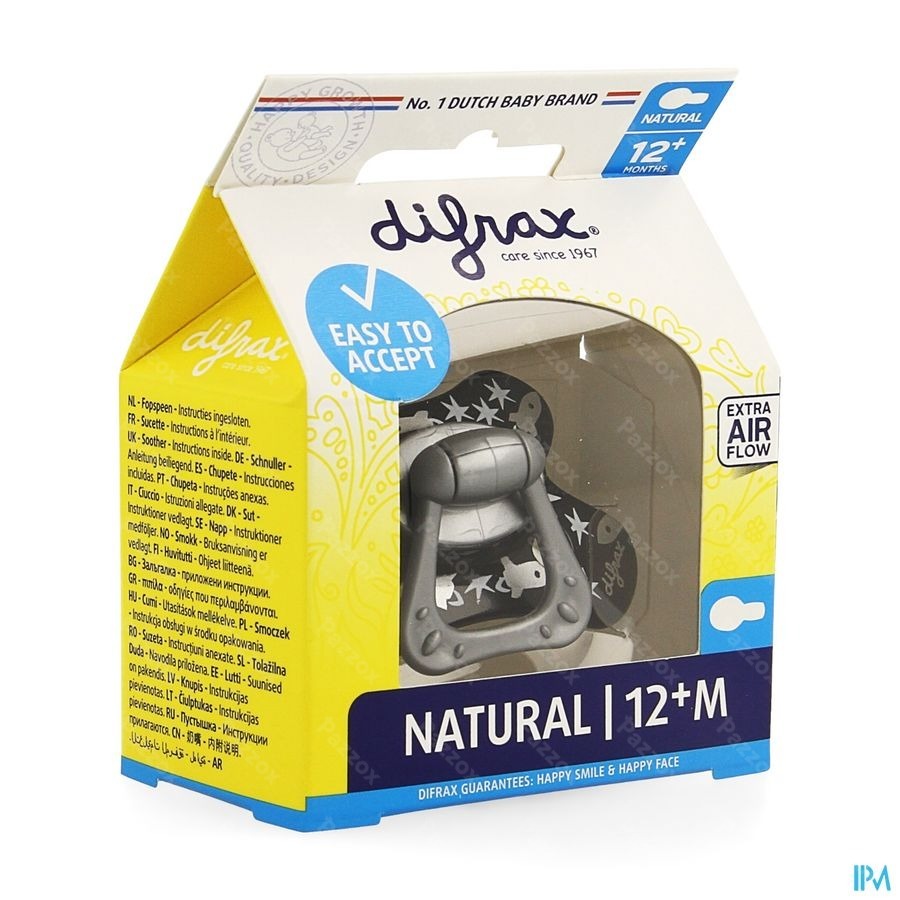 Difrax Fopspeen Natural 12m+