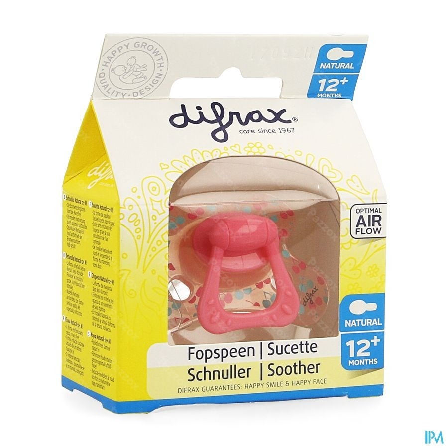 Difrax Fopspeen Natural 12m+