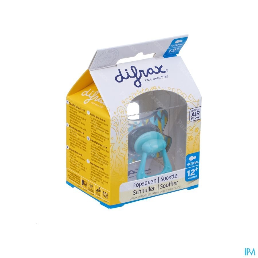 Difrax Fopspeen Natural 12m+