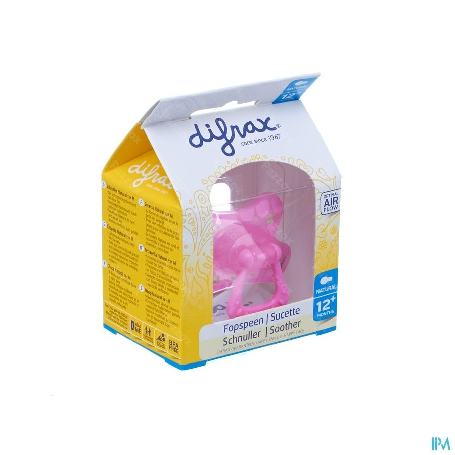 Difrax Fopspeen Natural 12m+