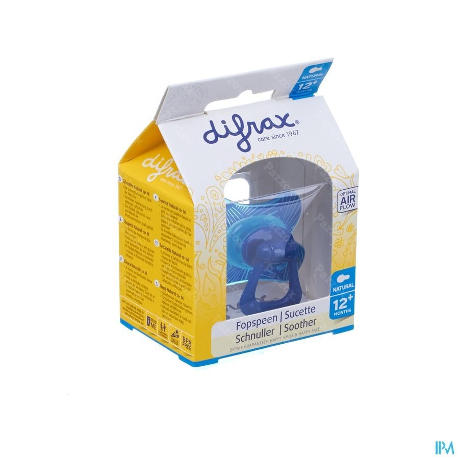 Difrax Fopspeen Natural 12m+