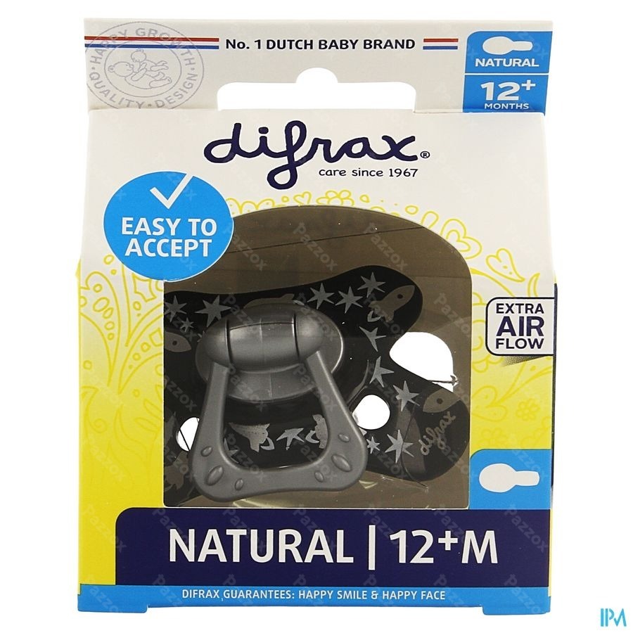Difrax Fopspeen Natural 12m+