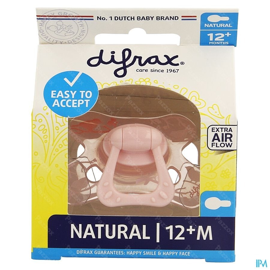Difrax Fopspeen Natural 12m+