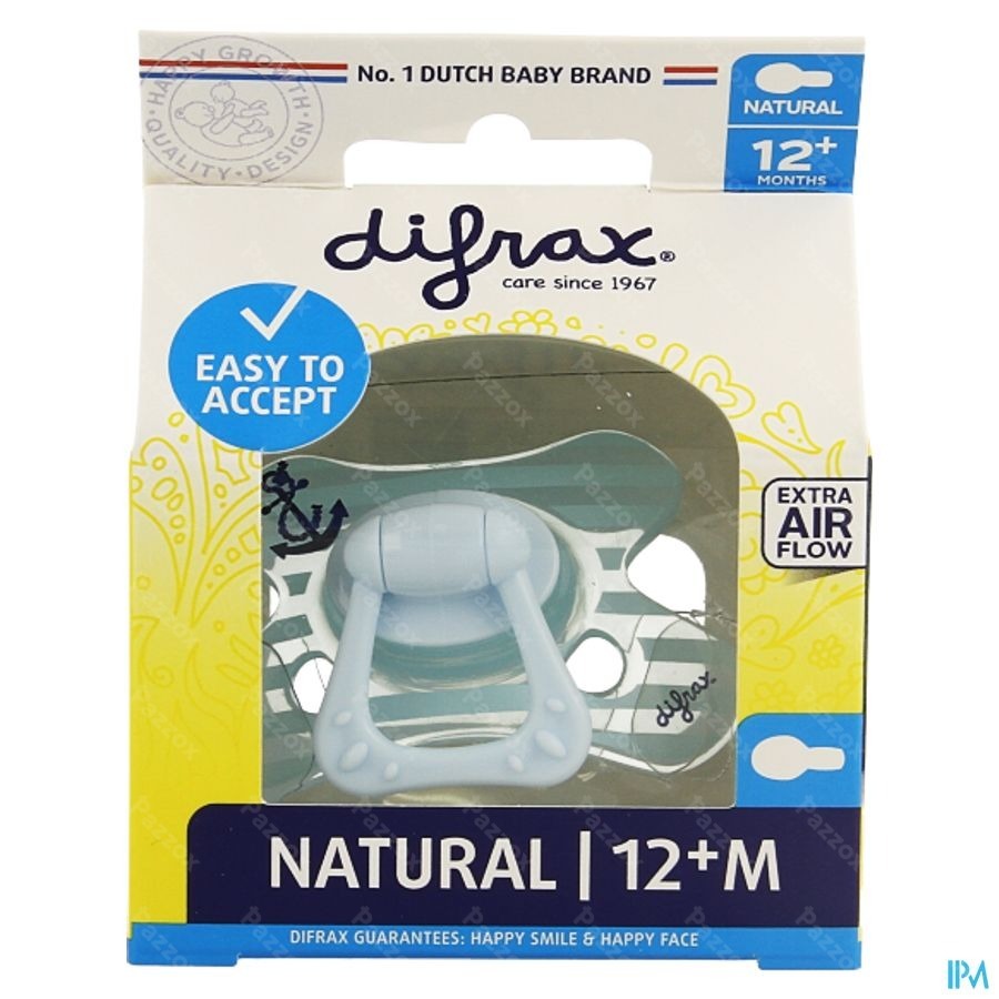Difrax Fopspeen Natural 12m+